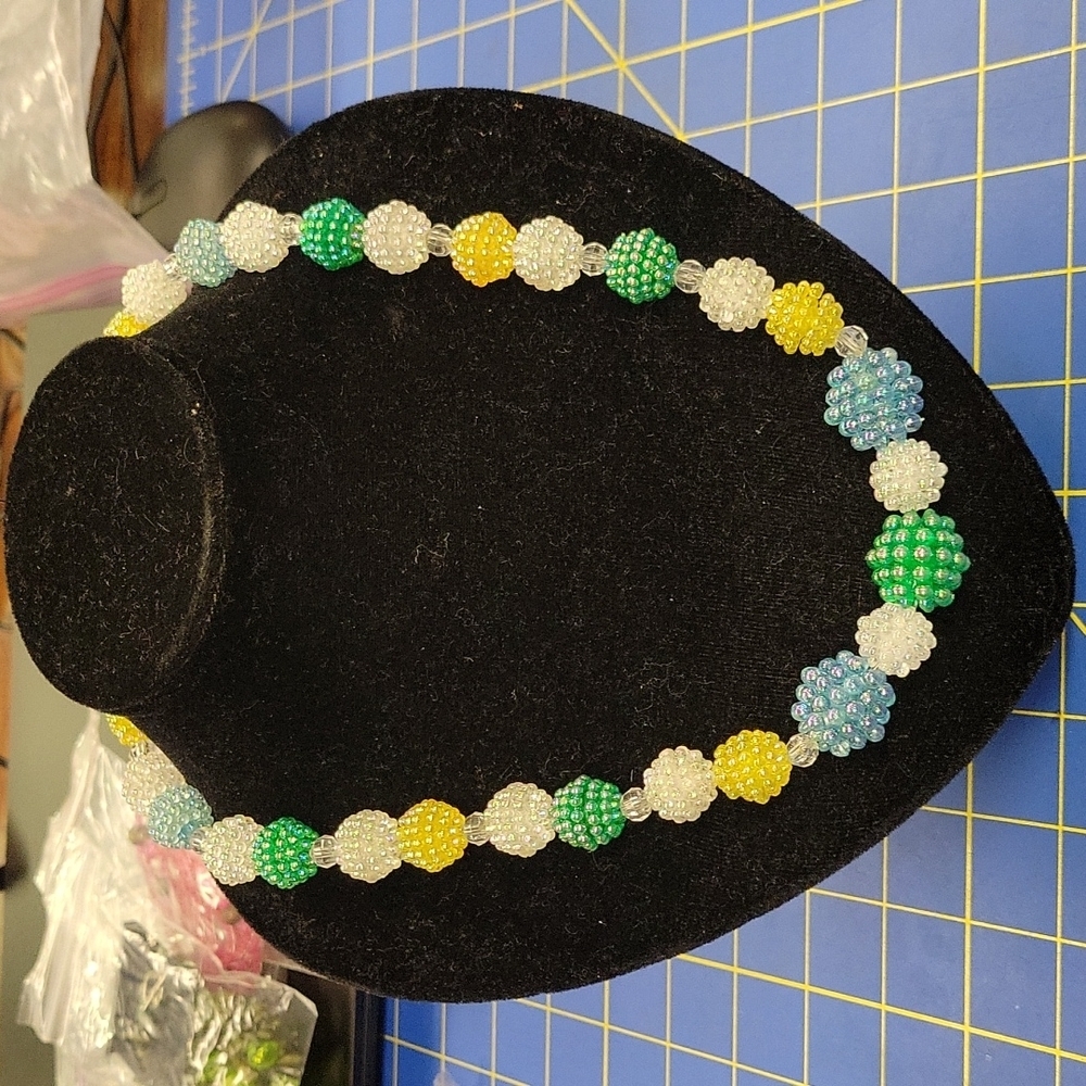 Beaded Spring Color 22" Necklace